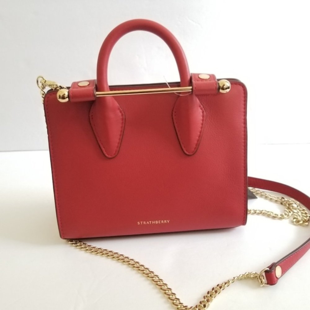 Strathberry Nano Ruby Tote Leather Bag